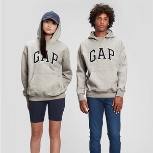NWOT Gap Teen Gap Logo Hoodie Grey Size 12 Unisex